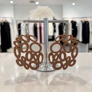 BeeHive ▪︎ Wood Enriched Laser Cut Earringz